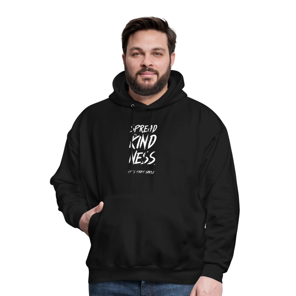 SPREAD KINDNESS Black Men's Hoodie by Hanes - black