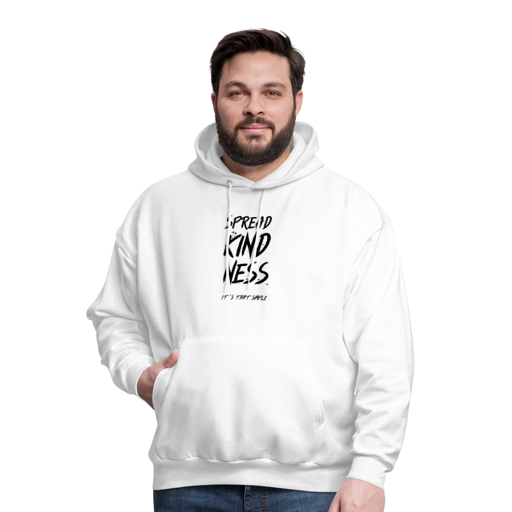 SPREAD KINDNESS White Men's Hoodie by Hanes - white