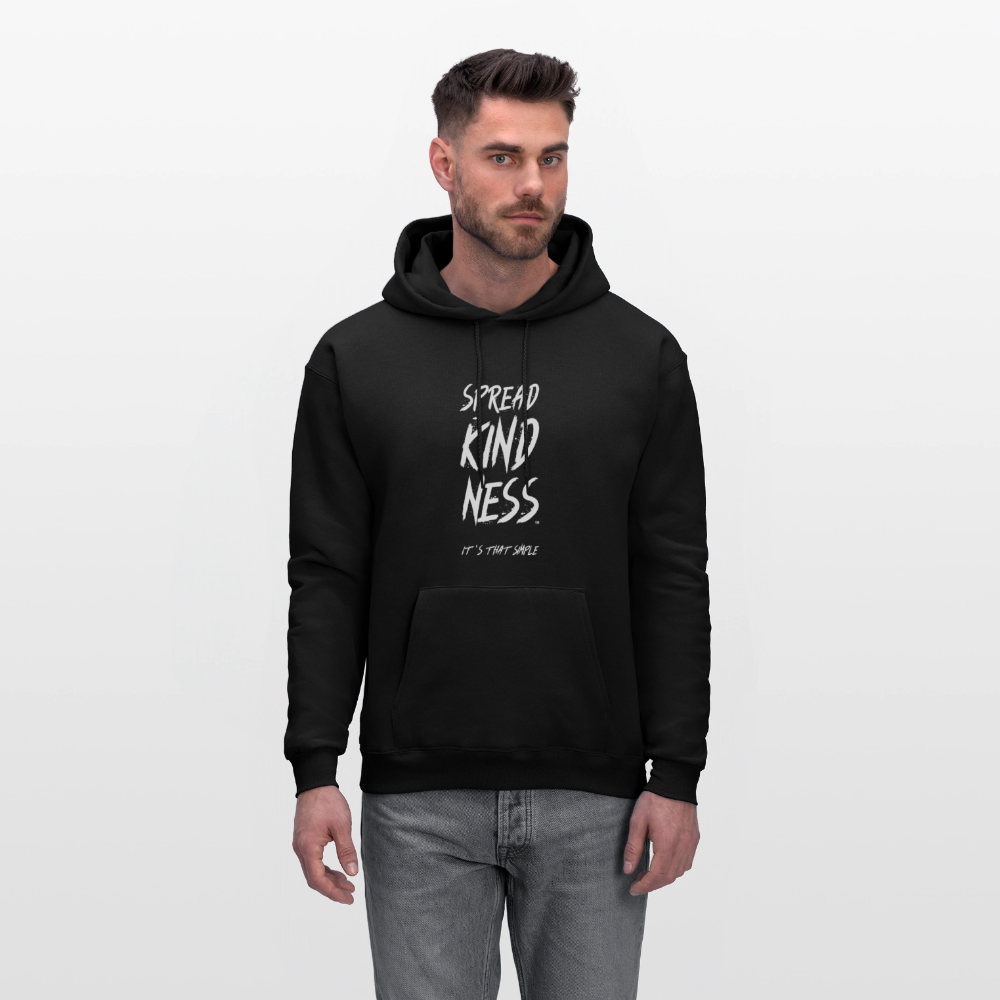 SPREAD KINDNESS Black Men's Hoodie by Hanes - black