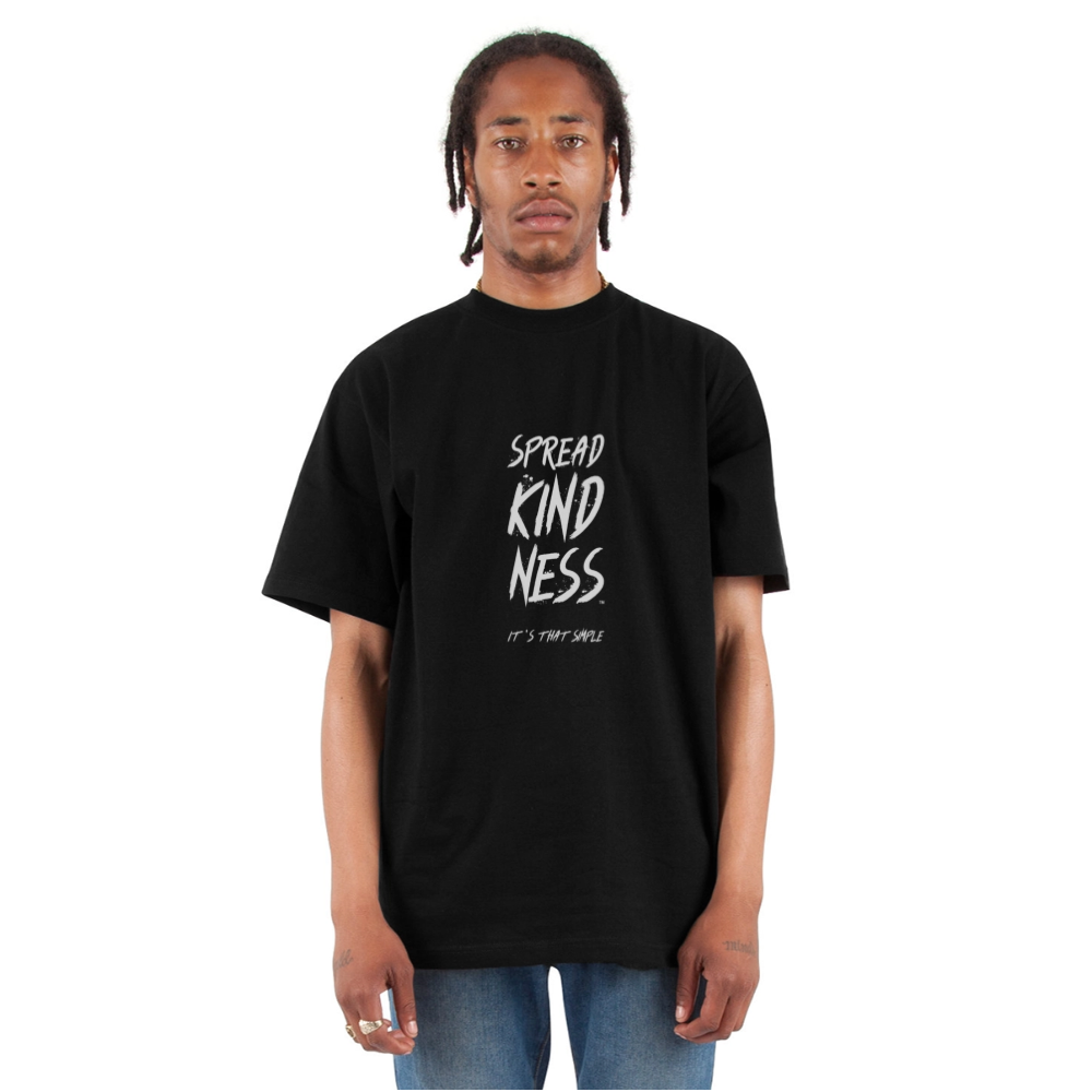 SPREAD KINDNESS Unisex Oversized Heavyweight T-Shirt - black