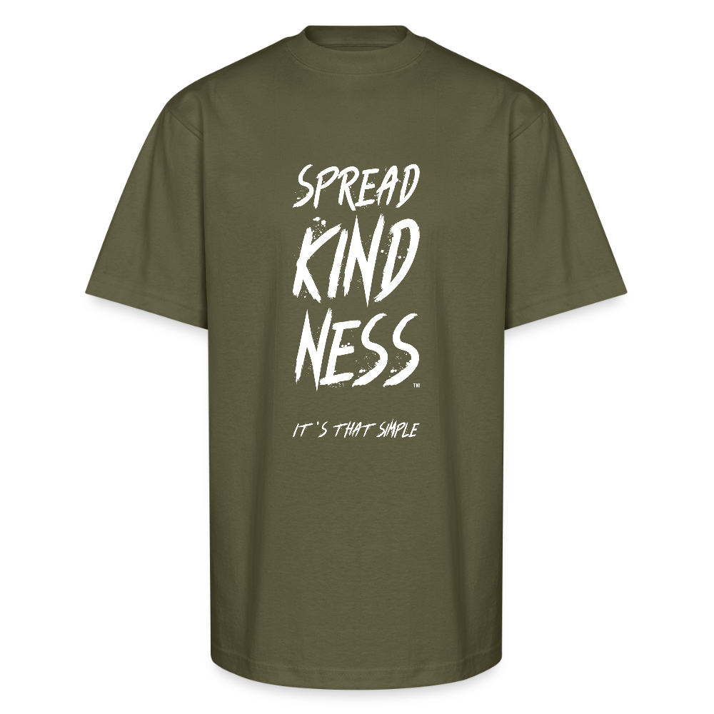 SPREAD KINDNESS Unisex Oversized Heavyweight T-Shirt - classic olive