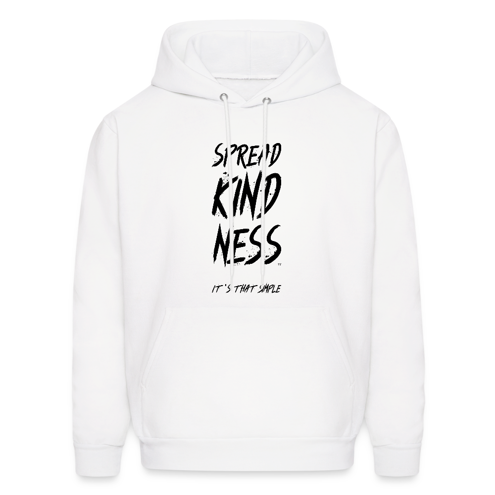 SPREAD KINDNESS White Men's Hoodie by Hanes - white