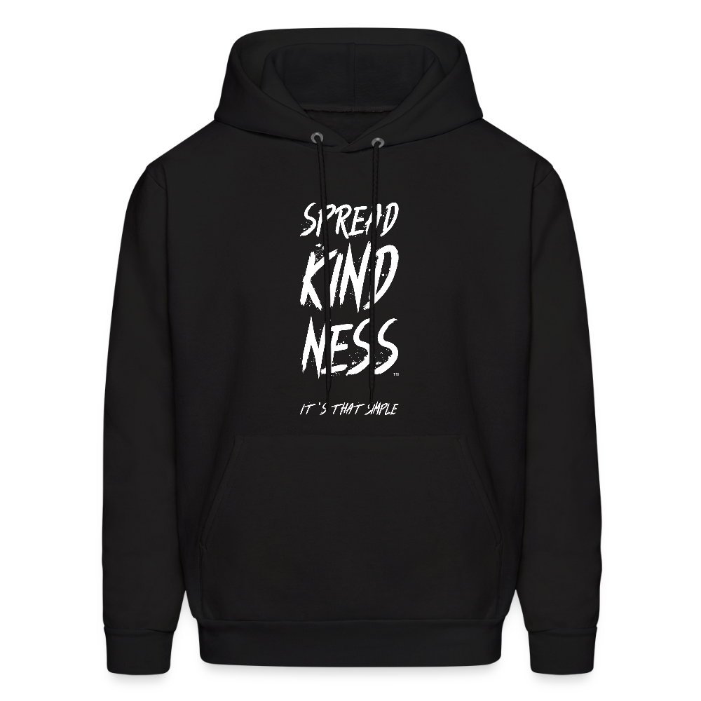 SPREAD KINDNESS Black Men's Hoodie by Hanes - black