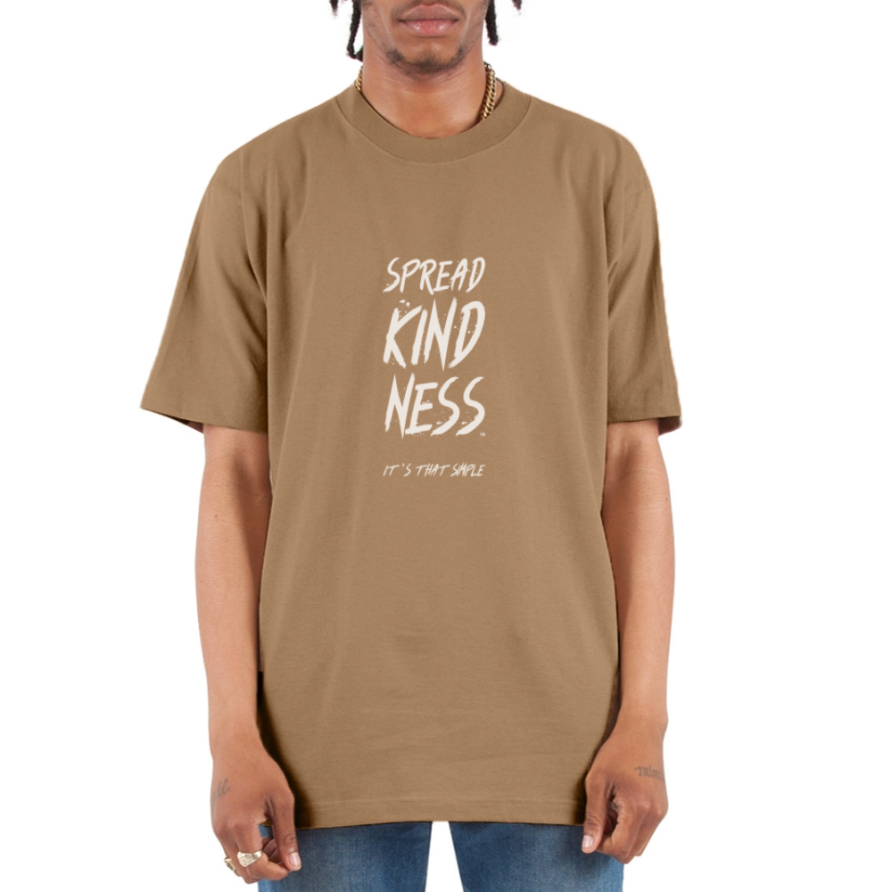 SPREAD KINDNESS Unisex Oversized Heavyweight T-Shirt - khaki