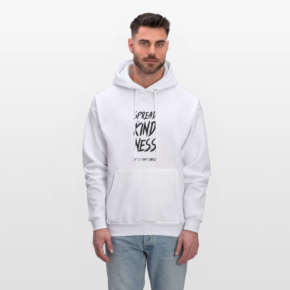 SPREAD KINDNESS White Men's Hoodie by Hanes - white