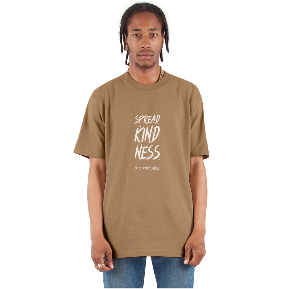 SPREAD KINDNESS Unisex Oversized Heavyweight T-Shirt - khaki